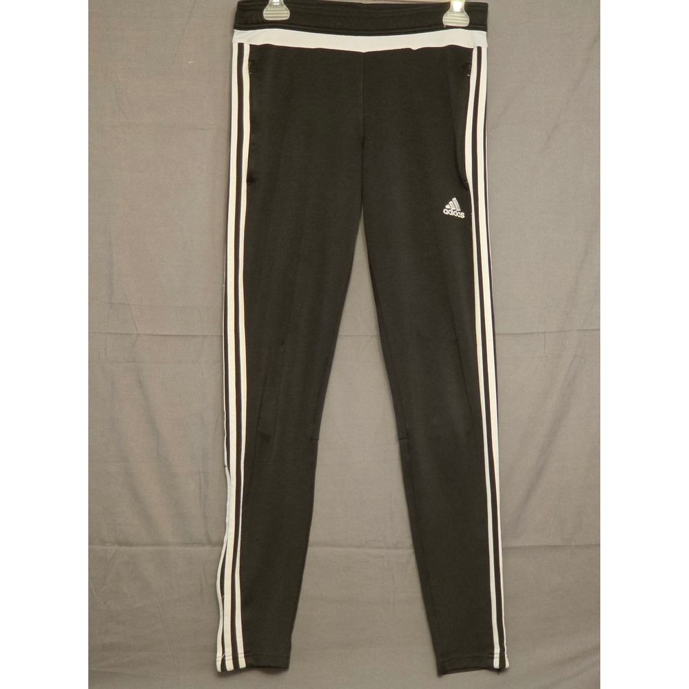 Adidas Climacool Jogger Pants Women's Size Small Black Zip Pockets‎ Zip Legs